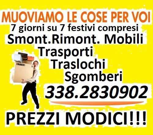 ROMA LAZIO ITALIA TRASLOCHI TRASPORTI SGOMBERI PREZZI MODICI 7 GIORNI SU 7