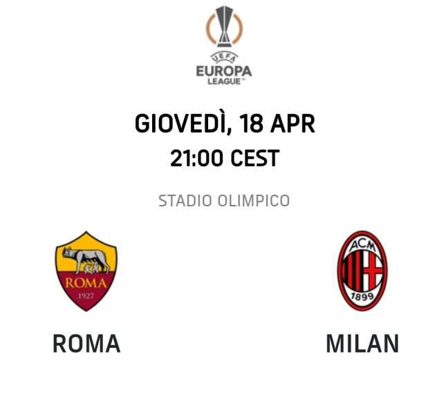 Roma milan Europa league 18 04 2024