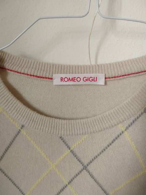 Romeo Gigli maglia in lana e cachemire, colore panna M