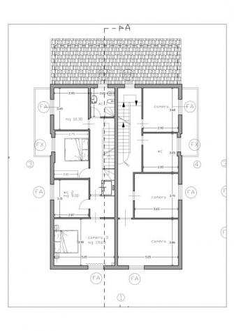 Rosignano S. - Terreno edificabile di 1395 mq con possibilitagrave di realizzazione di bifamiliare con ogni unitagrave di 185 mq,mansarda 80 mq, piano interrato