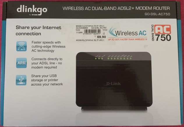 Router WIFI D-LINK AC750