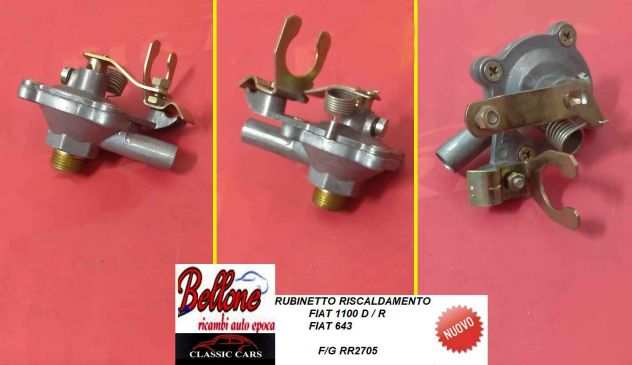 Rubinetto riscaldamento Fiat 1100 DR - Fiat 643 nuovo