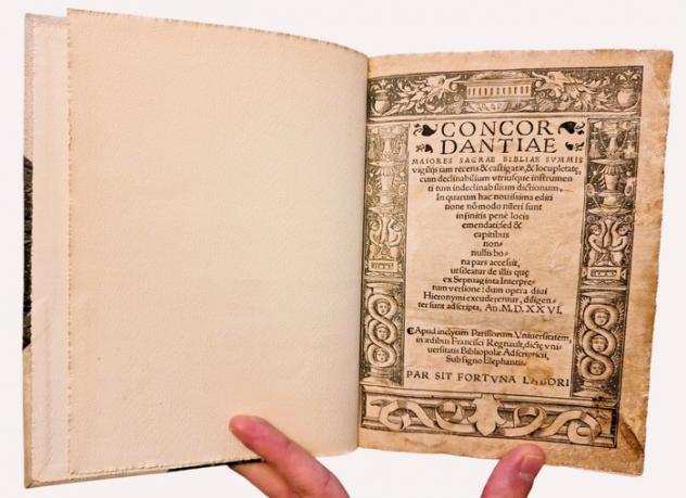S. Hieronymus - Concordantiae Maiores Sacrae Bibliae - 1526