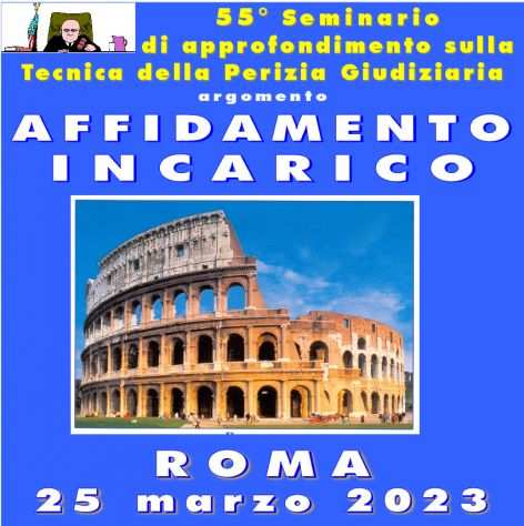 SABATO 25 MARZO 2023 DALLE ORE 1230 ALLE 1700 55deg Seminario AFFIDAMENTO INCAR