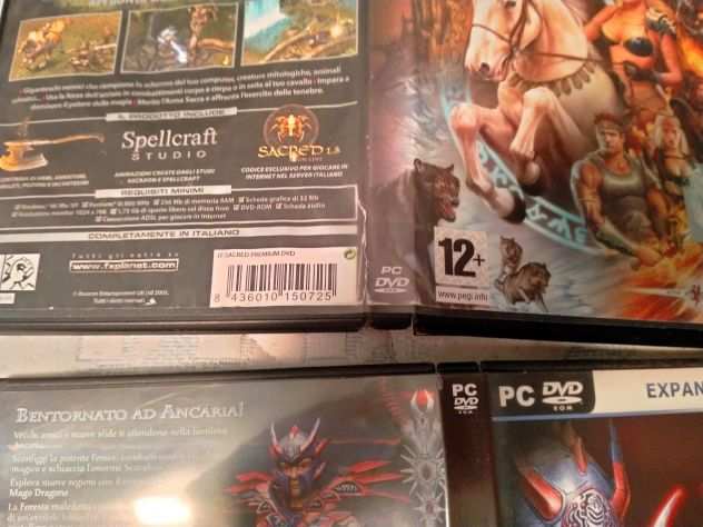 Sacred I - II- expansion pack - usati - giochi PC
