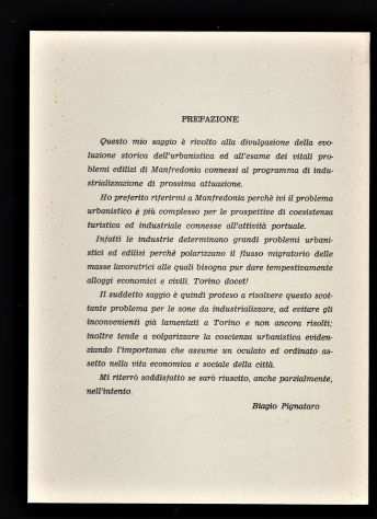 Saggio sulle prospettive dellaspetto urbanistico di MANFREDONIA