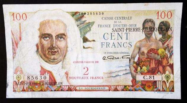 Saint-Pierre e Miquelon. - 2 NF sur 100 Francs - ND (1960) - Pick 32