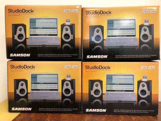 SAMSON - 4 coppie Studiodock 3i Monitor Attivi Con Dock Per Ipod Set di altoparlanti attivi