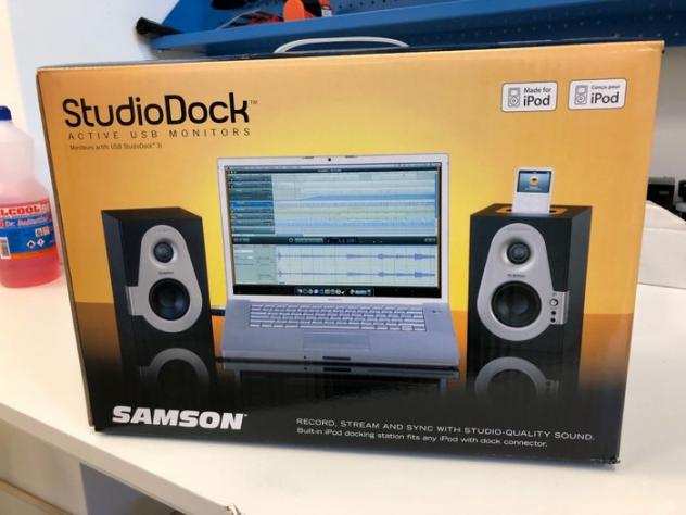 SAMSON - 4 coppie Studiodock 3i Monitor Attivi Con Dock Per Ipod Set di altoparlanti attivi