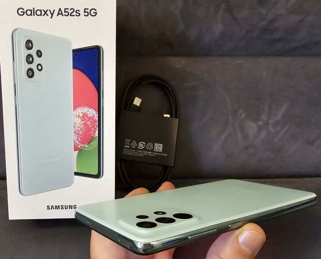 Samsung Galaxy A52S 5G colore mint dualsim, memoria ram 6Gb e 128Gb di memoria