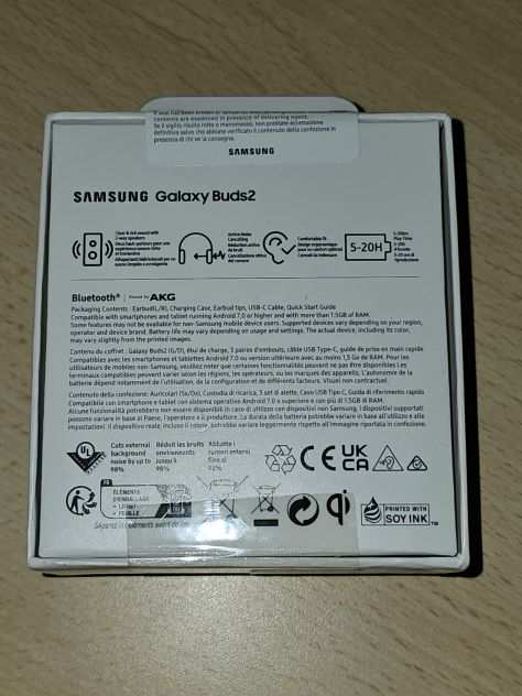 Samsung Galaxy Buds 2 auricolari bluetooth SIGILLATO NUOVO MAI USATO