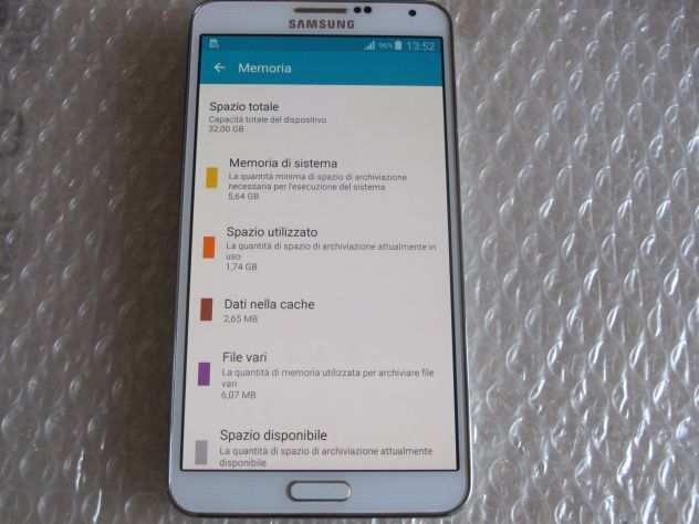 Samsung Note 3 SM-N9005 32GB3GB bianco