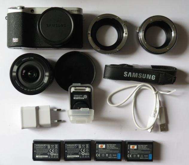 Samsung NX 500 KIT (16-50 IOS  2x adapter  Acc flash)