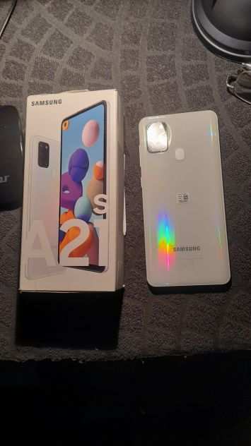 SAMSUNG SMARTFON ANDROID A 21S 4 FOTOCAMERE DUAL SIM BIANCO