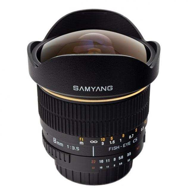 Samyang Optics 8mm fish eye for Canon EF-S Obiettivo fisheye