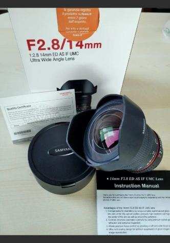 Samyang Optics Samyang MF 14mm f2,8 ED AS IF UMC Obiettivo Ultragrandangolare - Nikon F