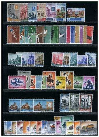 San Marino 19581996 - Collezione francobolli MNH.