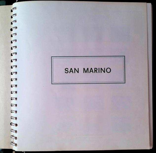 San Marino 19621989 - Collezione in album Marini con fogli e taschine