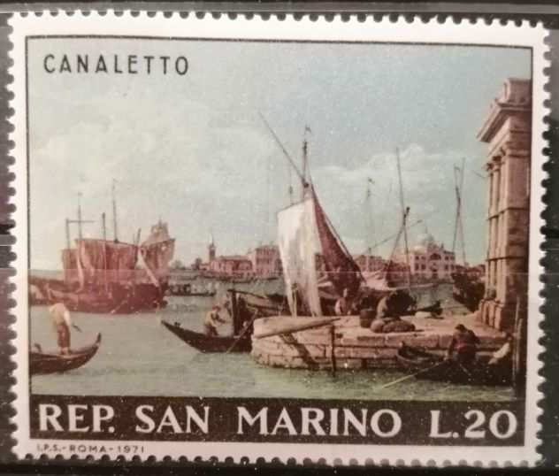 San Marino 1971 - Serie Canaletto 3 francobolli - NUOVO Gomma Integra