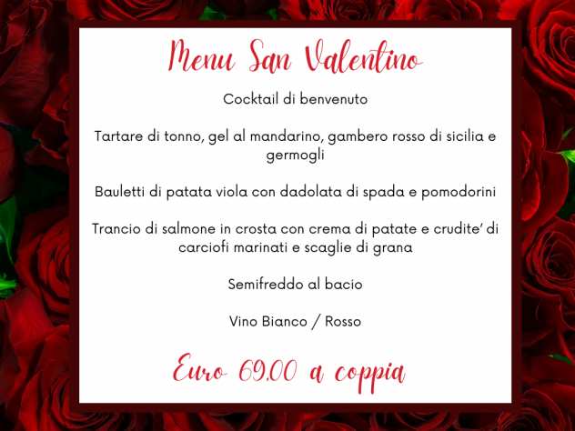 San Valentino 2023 al ristorante Dal Conte