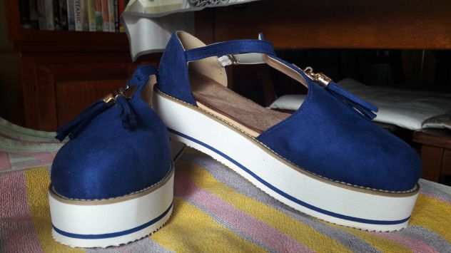 SandaloSabot blu mare nuovo