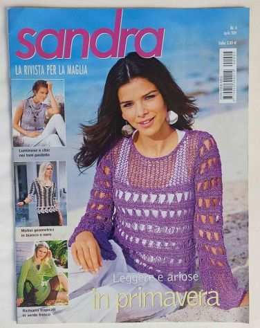 Sandra n.4 Aprile 2009-La rivista per la maglia. Leggere e ariose in primavera
