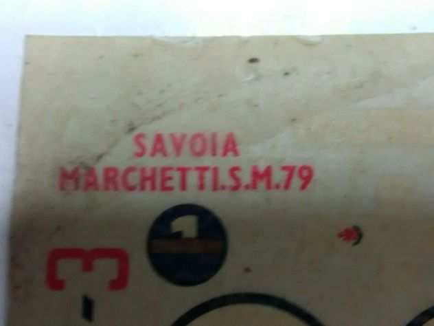 Savoia Marchetti SM79 - decalcomanie originali vintage