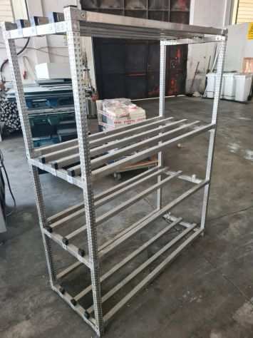 Scaffale inox per cella frigo usato