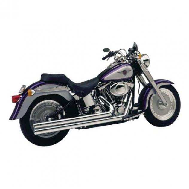 Scarichi Marmitte Cromate Vance amp Hines Big Shot Long 2-12 x Harley Davidson Softail 86-11