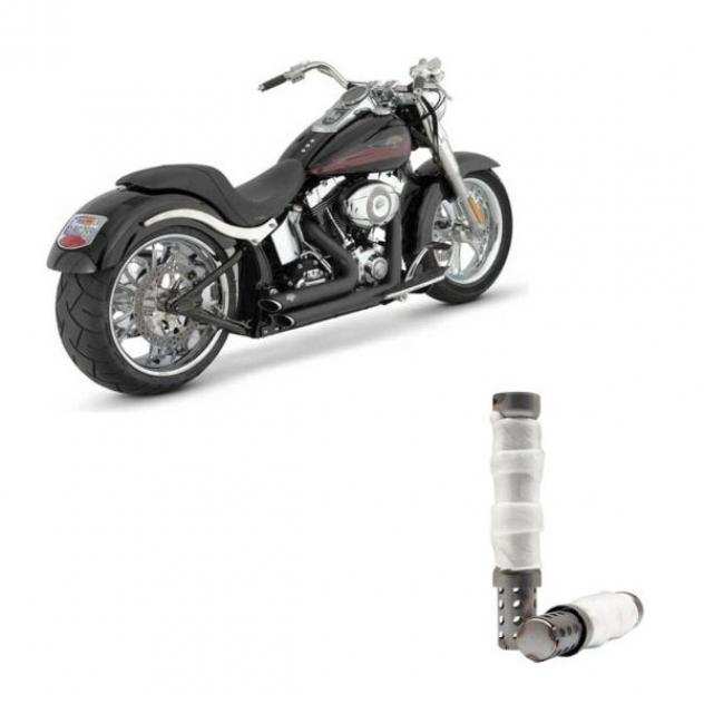 Scarichi Shortshots Vance amp Hines Neri x Harley Davidson Softail 87-11  Set Coppia DB Killer Silenziatori