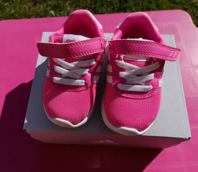 scarpe da ginnastica tg 19 Adidas rosa NUOVE