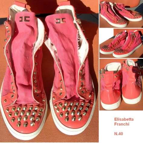 Scarpe donna Elisabetta Franchi Sneakers nr. 40 rosa Composizione Pe