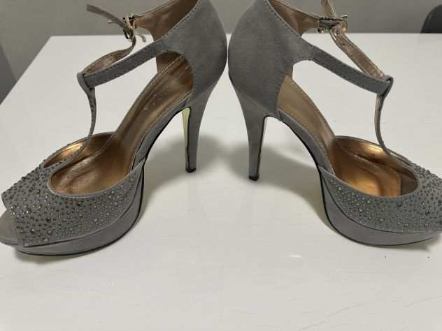 Scarpe donna in camoscio grigio