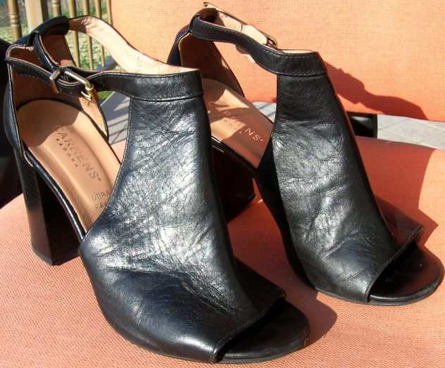 Scarpe donna zeppa cut-out CARMENS n. 38 open toe con cinturino alla caviglia M