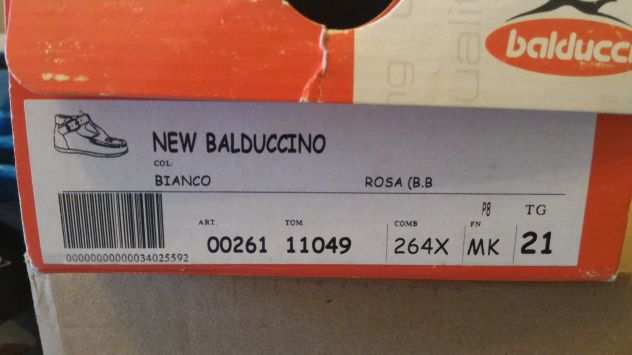 Scarpe per Bimbe Balducci bianche modello New Balduccino Taglia 21