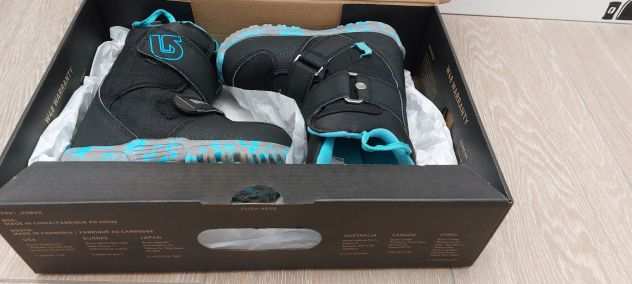 SCARPONI SNOWBOARD BURTON -MINI GROM -PER BAMBINO. TAGLIA 2930