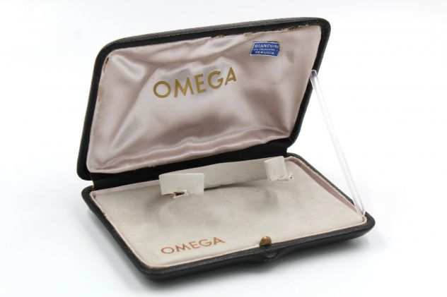 Scatola Omega Vintage N.503 Pelle Nera Rara Elegante