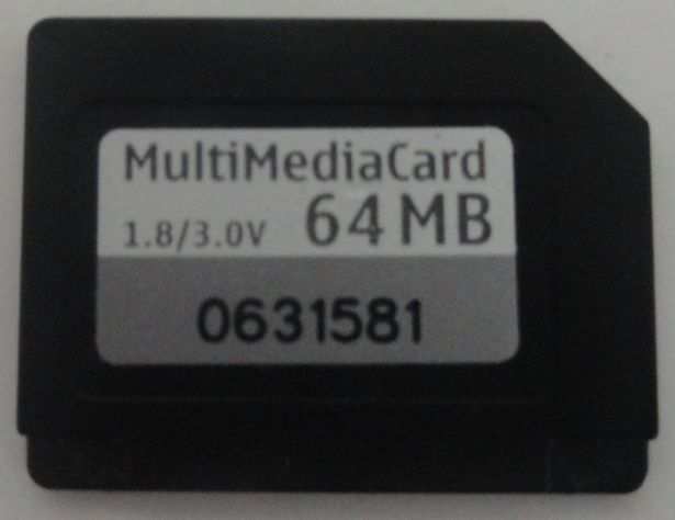 Scheda Di Memoria Multimedia MMC 64 MB
