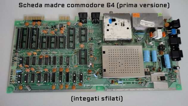 Scheda madre Commodore 64 (prima versione) ricambi