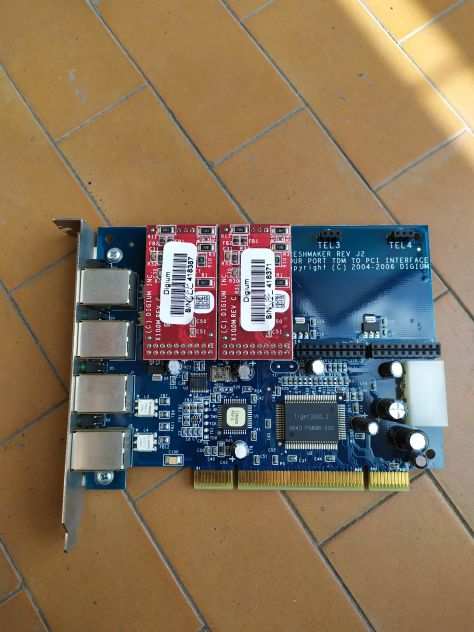 SCHEDA PCI VOIP DIGIUM TDM400P