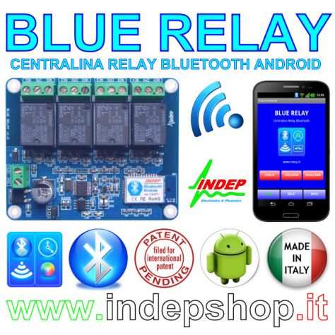 Scheda Rele Bluetooth a 4 canali - BlueRelay