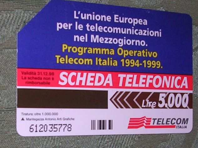 SCHEDA TELEFONICA ITALIA 4