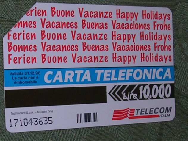 SCHEDA TELEFONICA ITALIA 5