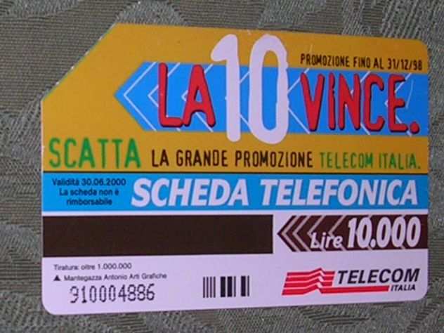 SCHEDA TELEFONICA ITALIA 6
