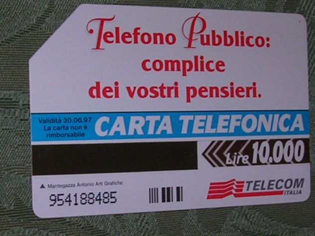 SCHEDA TELEFONICA ITALIA 7