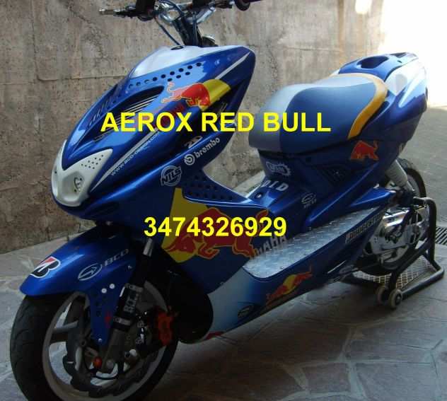 scooter yamaha aerox red bull