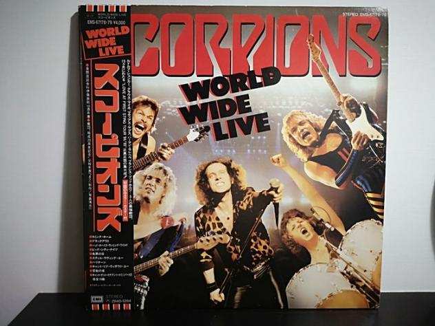 Scorpions - WORLD WIDE LIVE - Disco in vinile - Prima stampa, Stampa giapponese - 1985