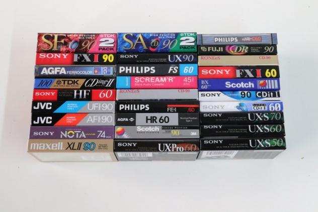 Scotch, Tdk, Rones, Maxell, Philips, Sony, Jvc, Agfa - Various Musicassetta vuota