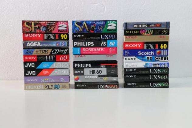 Scotch, Tdk, Rones, Maxell, Philips, Sony, Jvc, Agfa - Various Musicassetta vuota