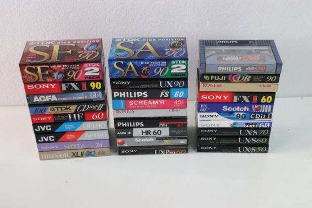 Scotch, Tdk, Rones, Maxell, Philips, Sony, Jvc, Agfa - Various Musicassetta vuota